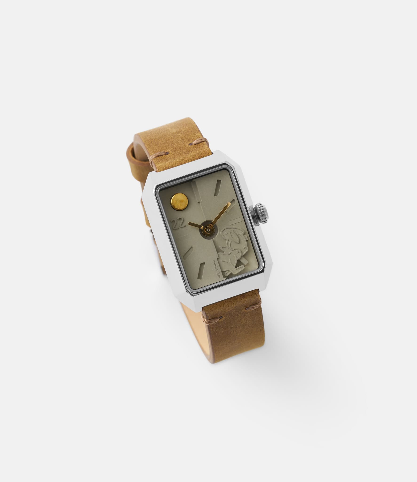 22 Studio Limited Rabbit Edition Silver Woman — женские часы с циферблатом из бетона