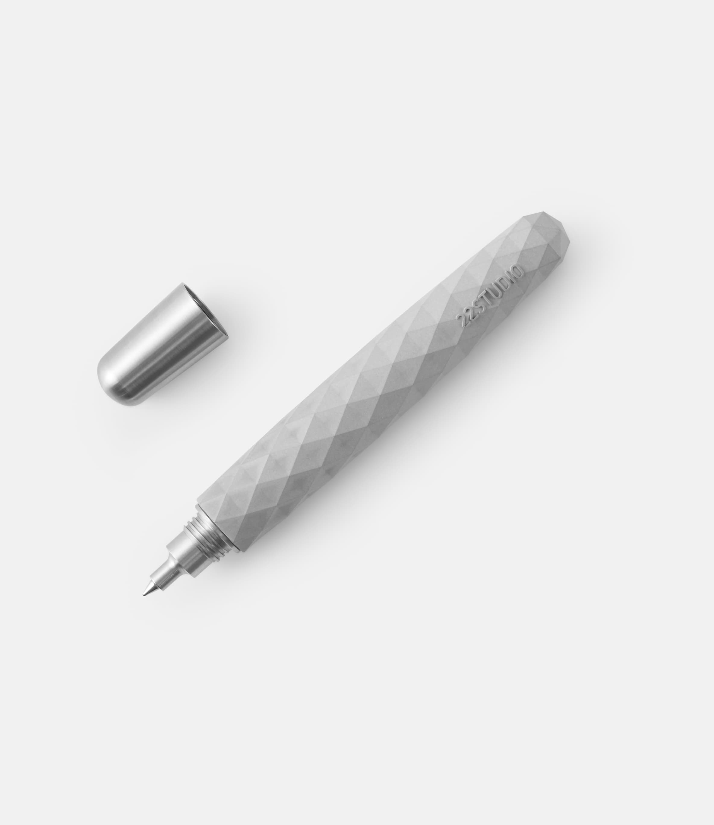 Polygon Rollerball Pen Gray — ручка-роллер из бетона