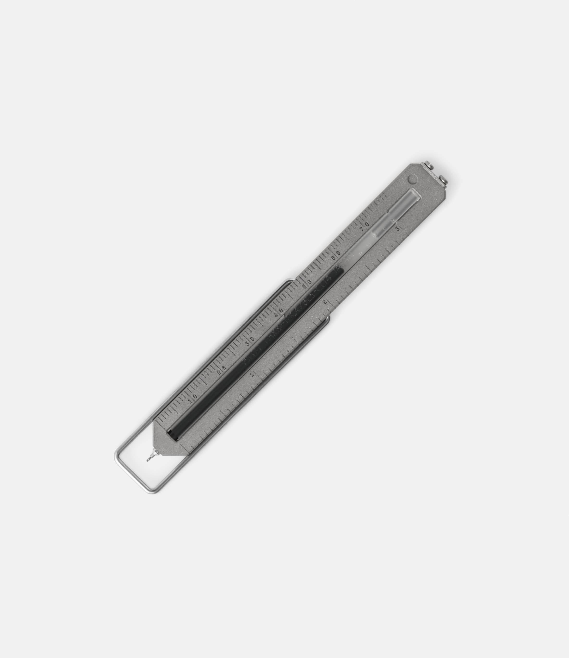 CW&T Pen Type-C Ruler Scale — ручка-закладка из титана