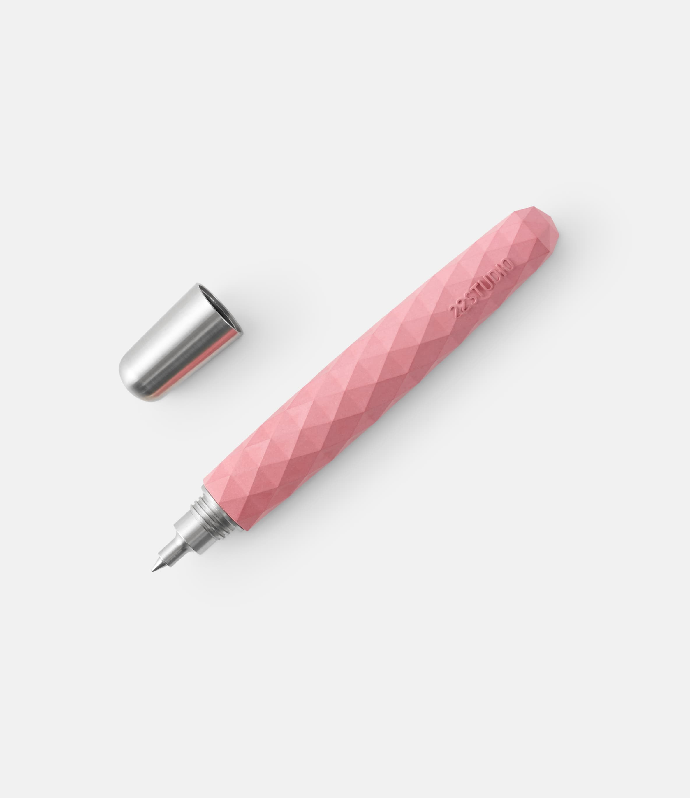Polygon Rollerball Pen Blossom Pink — ручка-роллер из бетона