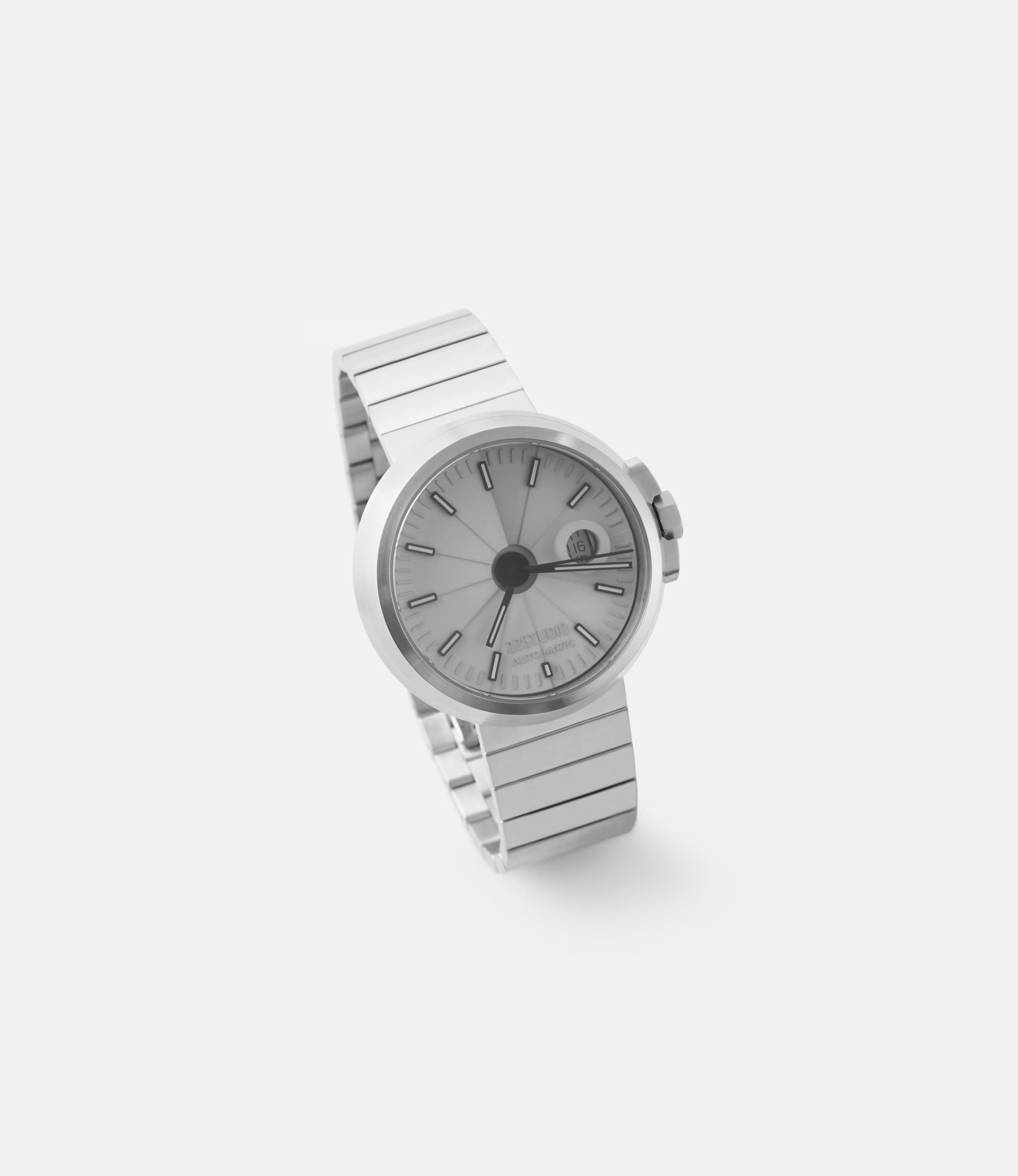 Automatic Sport Smoky White — часы с циферблатом из бетона (45 мм)