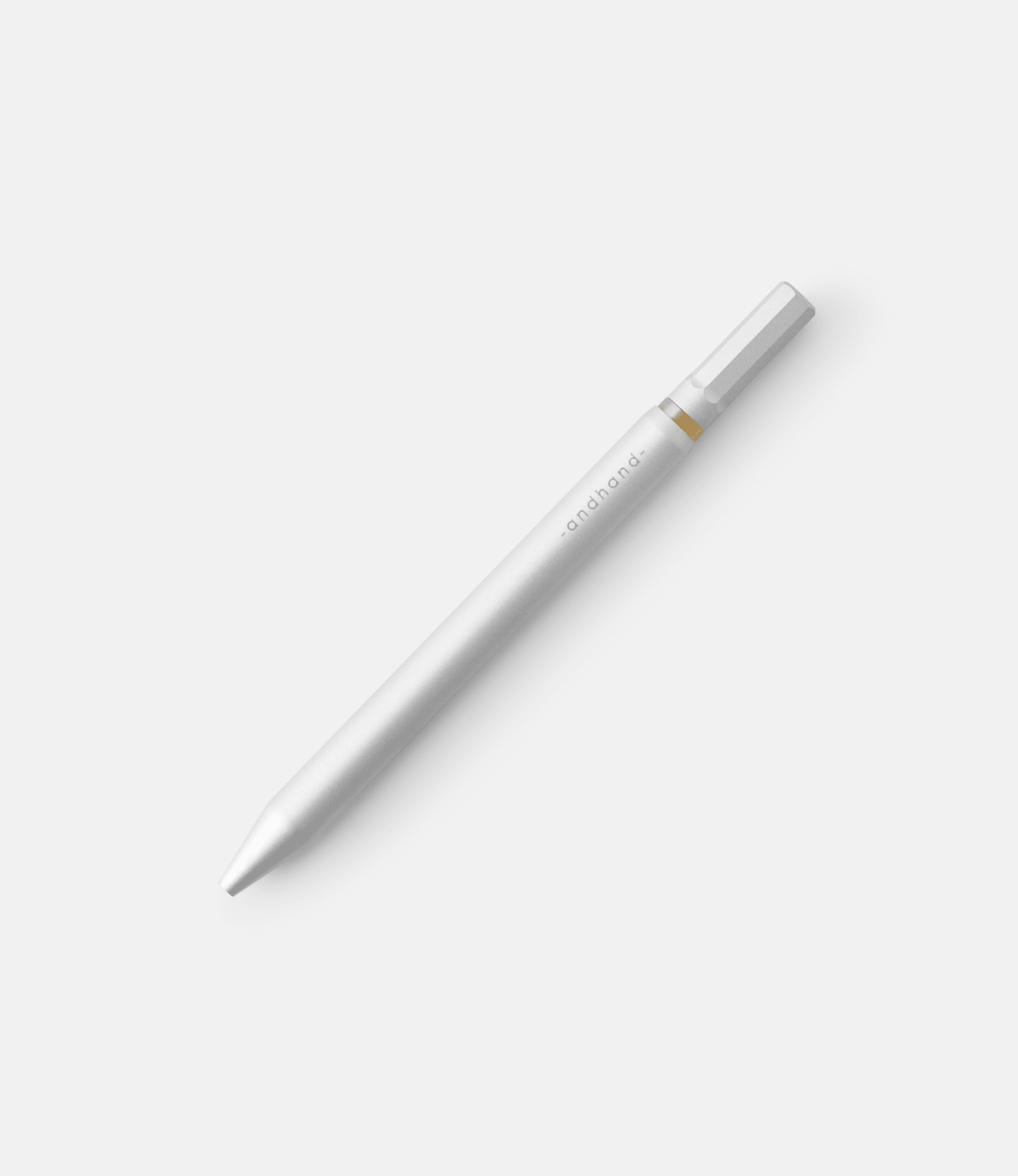 Andhand Method Pen Silver — ручка из алюминия с поворотным механизмом