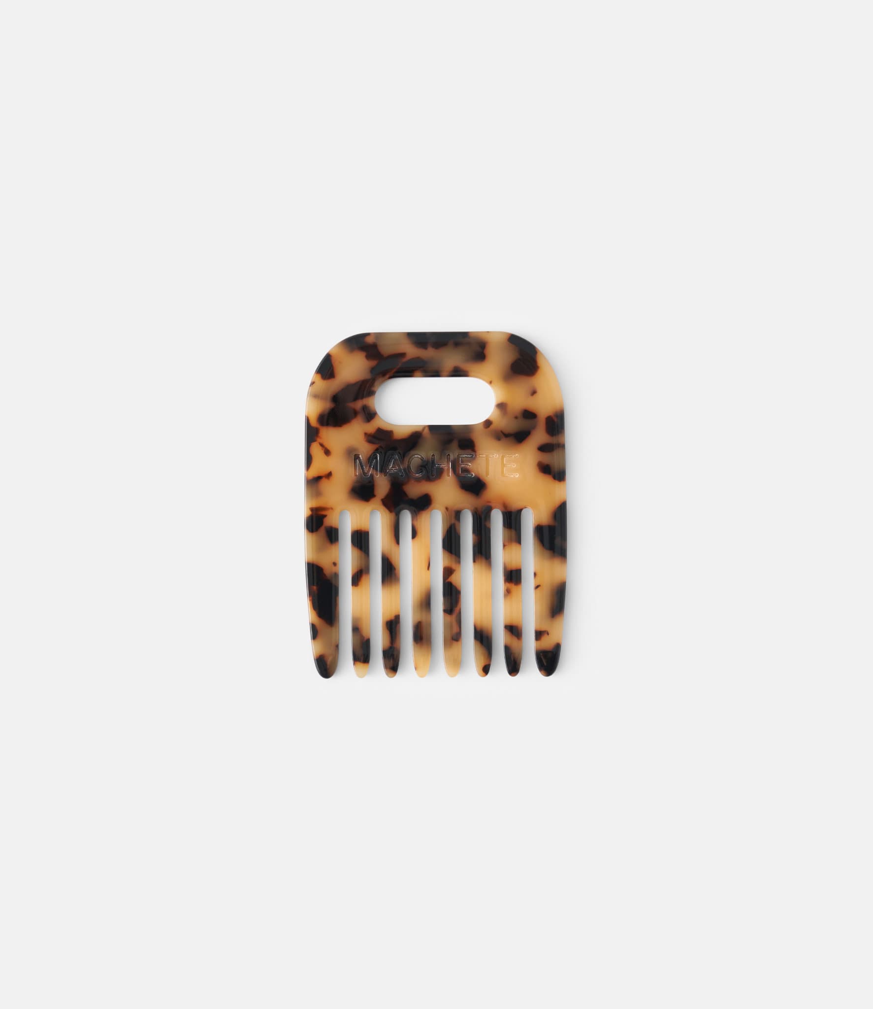 Machete No.4 Comb in Blonde Tortoise — расчёска из ацетата