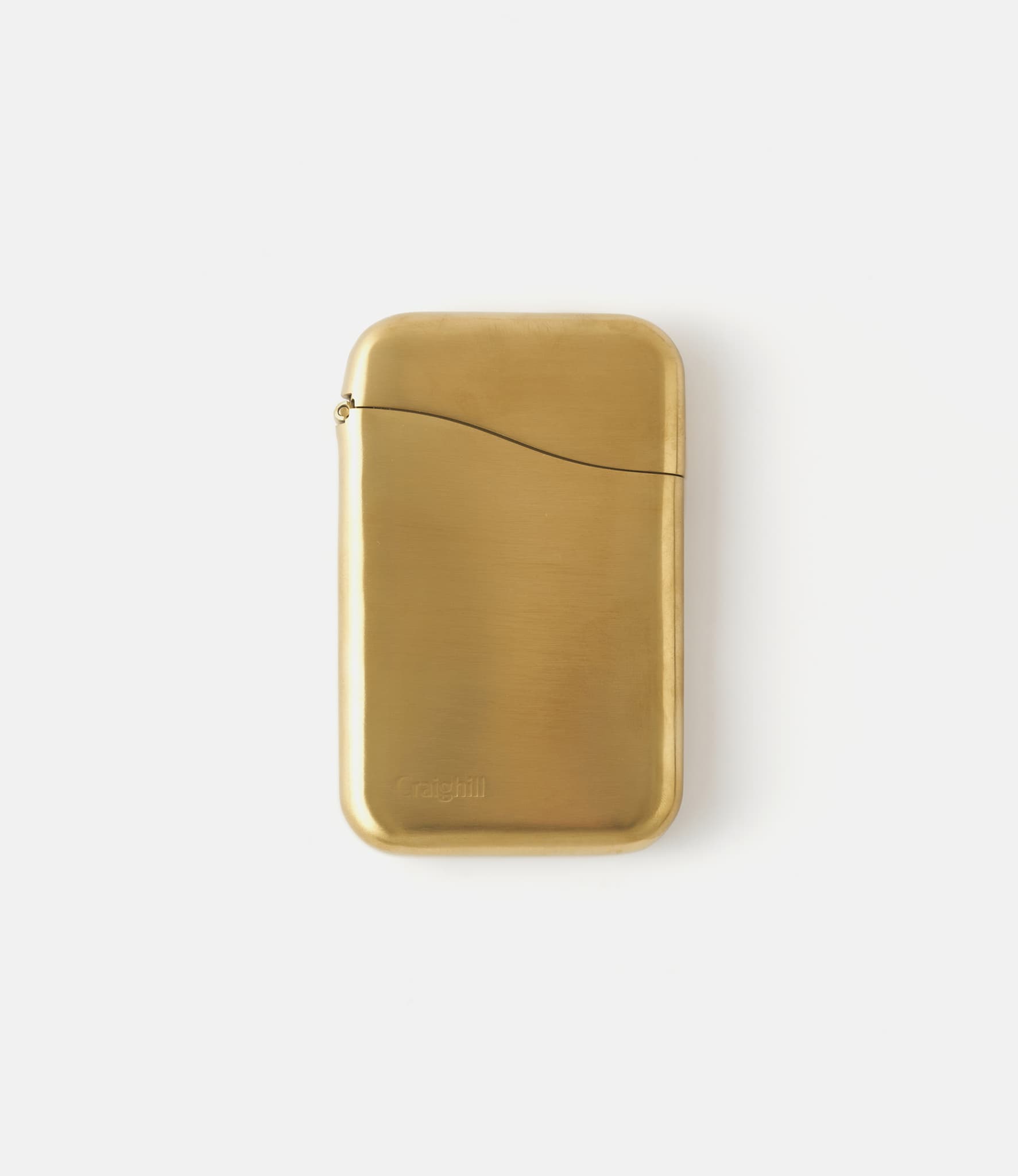 Craighill Summit Brass — картхолдер из стали с латунным покрытием