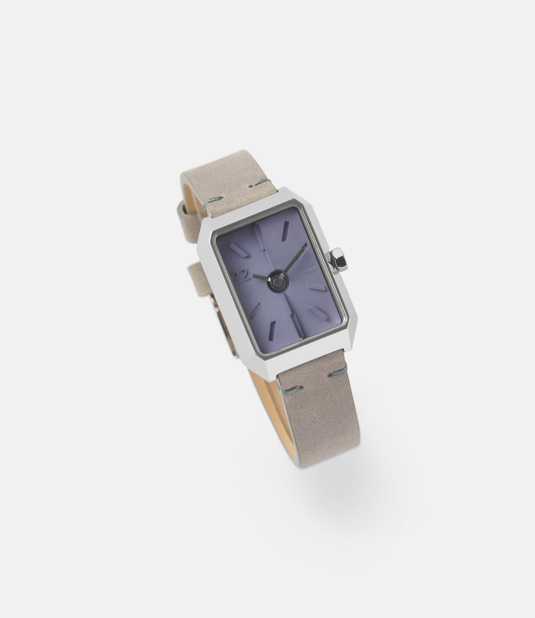 22 Studio Ups & Downs Square Purple Ash — женские часы с циферблатом из бетона