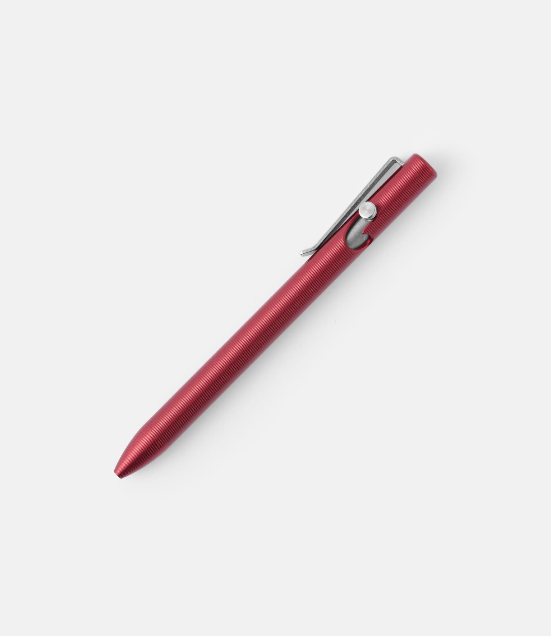 Tactile Turn Aluminum Bolt Action Pen Red — ручка из алюминия