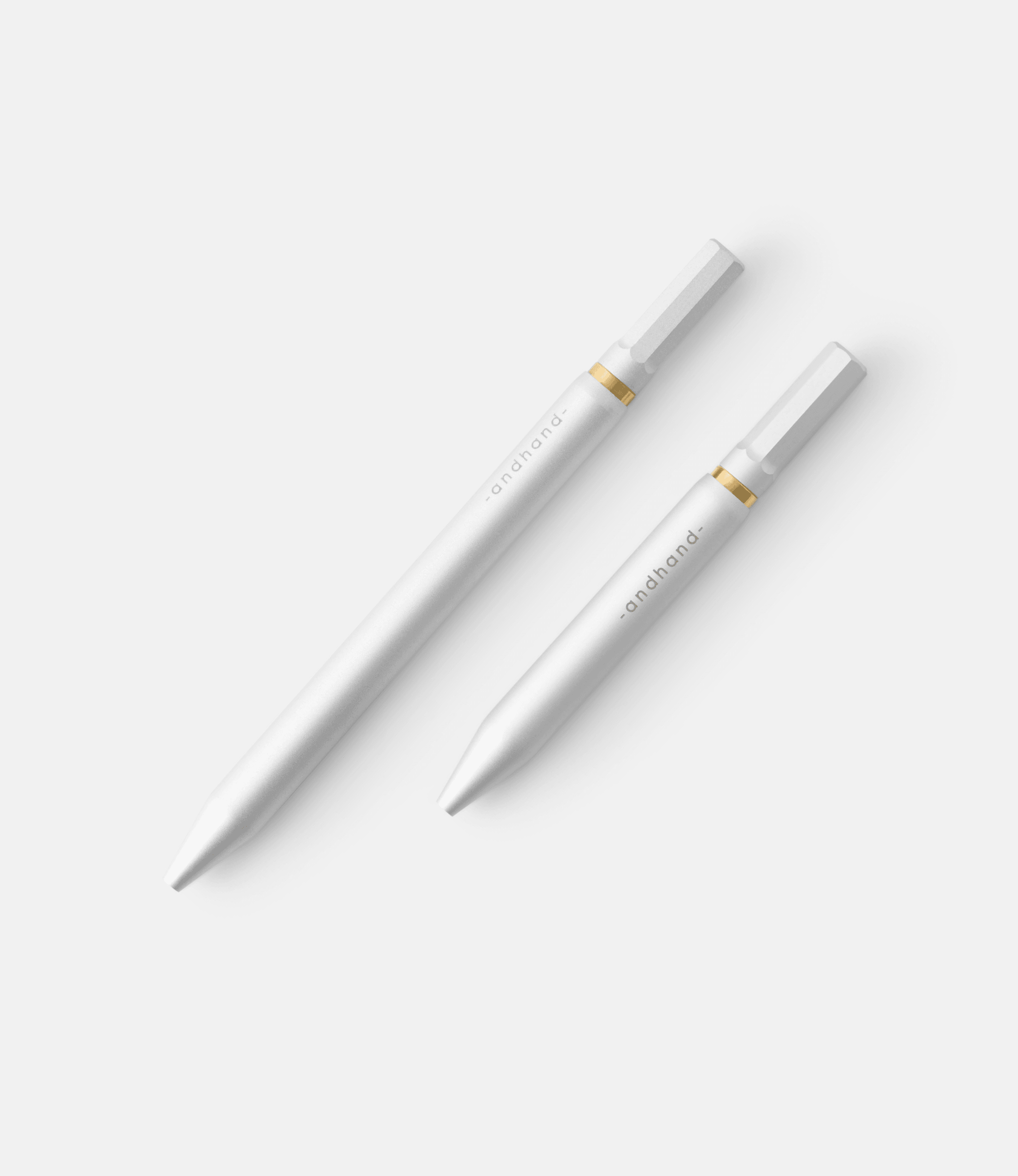 Andhand Method Pen Mini Silver — ручка из алюминия с поворотным механизмом