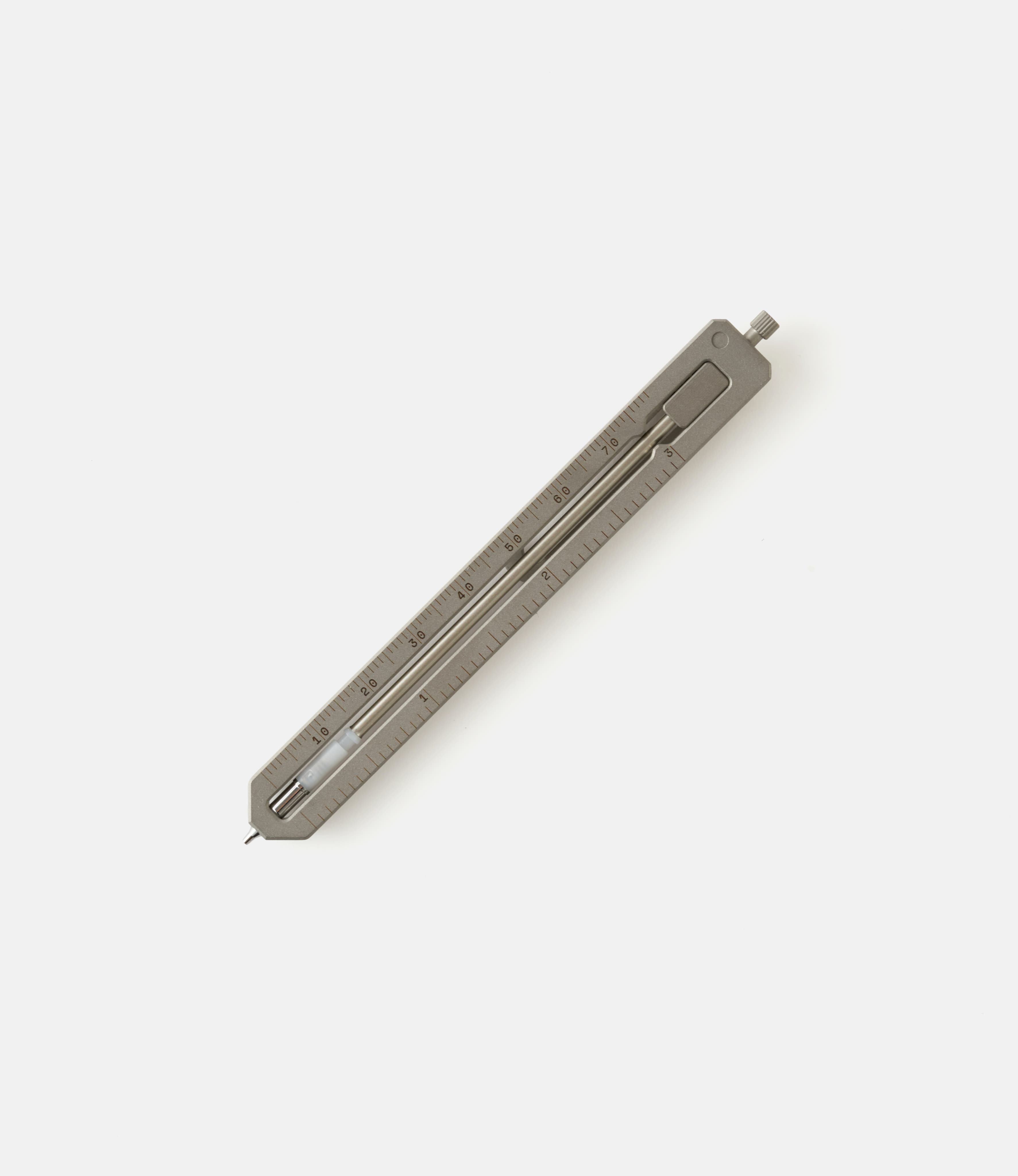 CW&T Pencil Type-C - Ruler — механический карандаш-закладка из титана