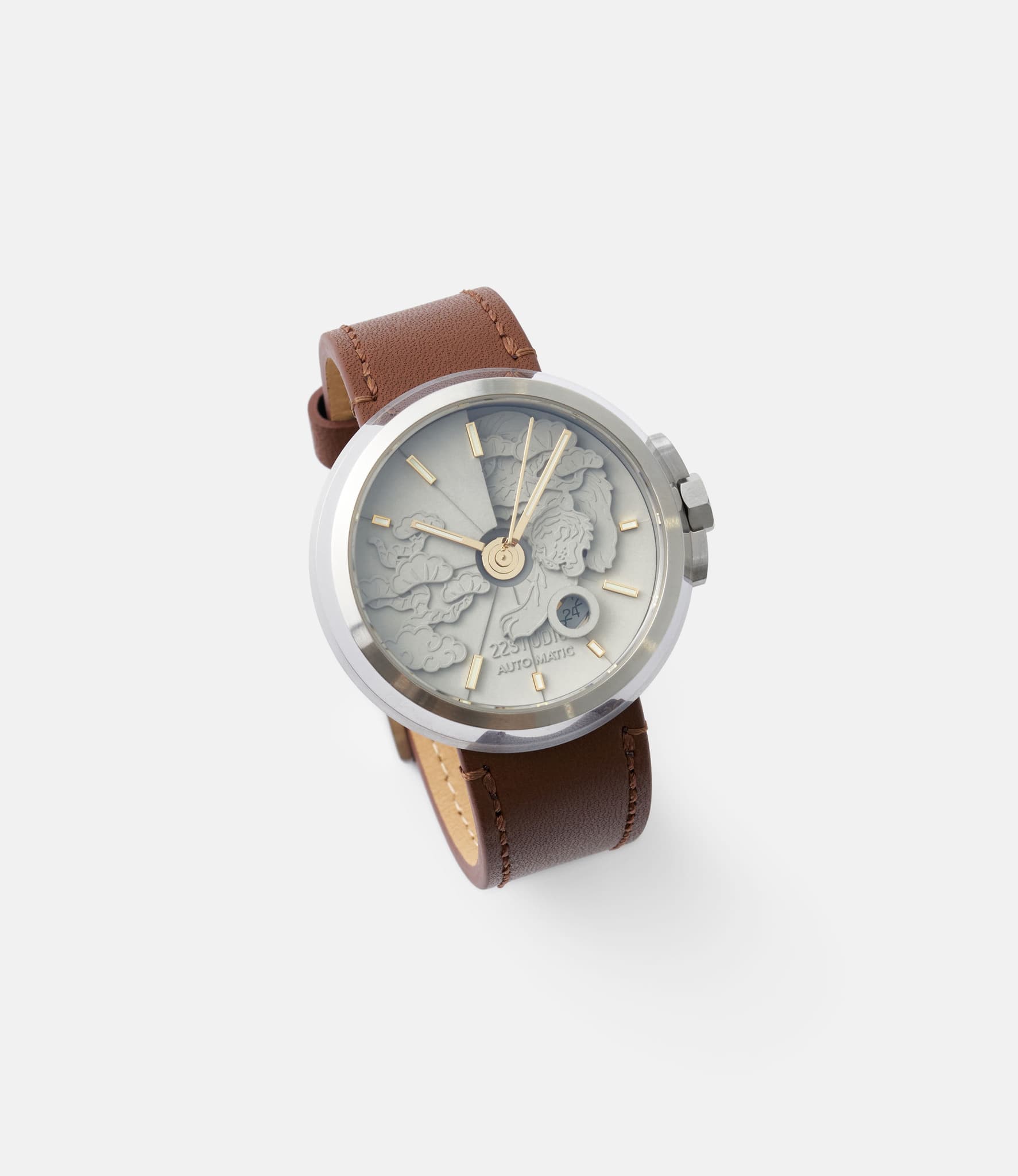 22 Studio Limited Tiger Edition Classic — часы с циферблатом из бетона (45 мм)