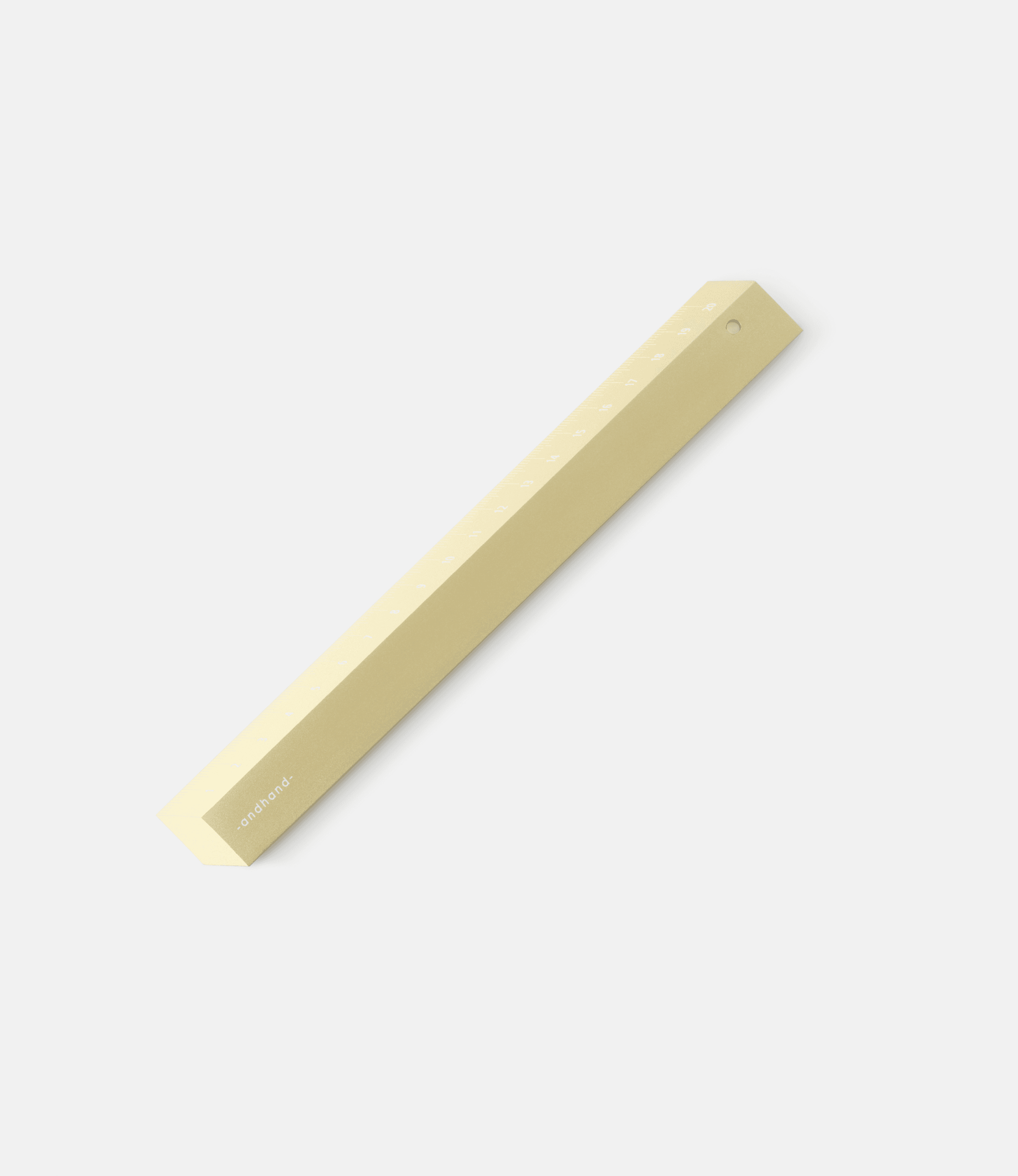 Andhand Illusion ruler Gold Lustre — линейка из алюминия с оптическим эффектом