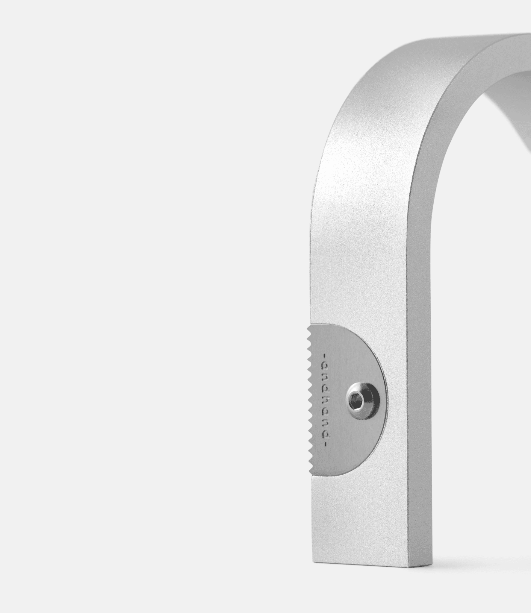 Andhand Hoop tape dispenser Silver Lustre — держатель для скотча из алюминия