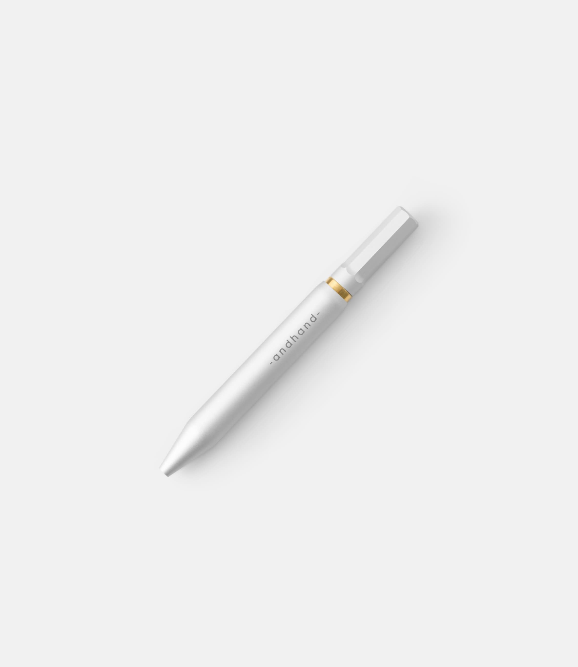 Andhand Method Pen Mini Silver — ручка из алюминия с поворотным механизмом
