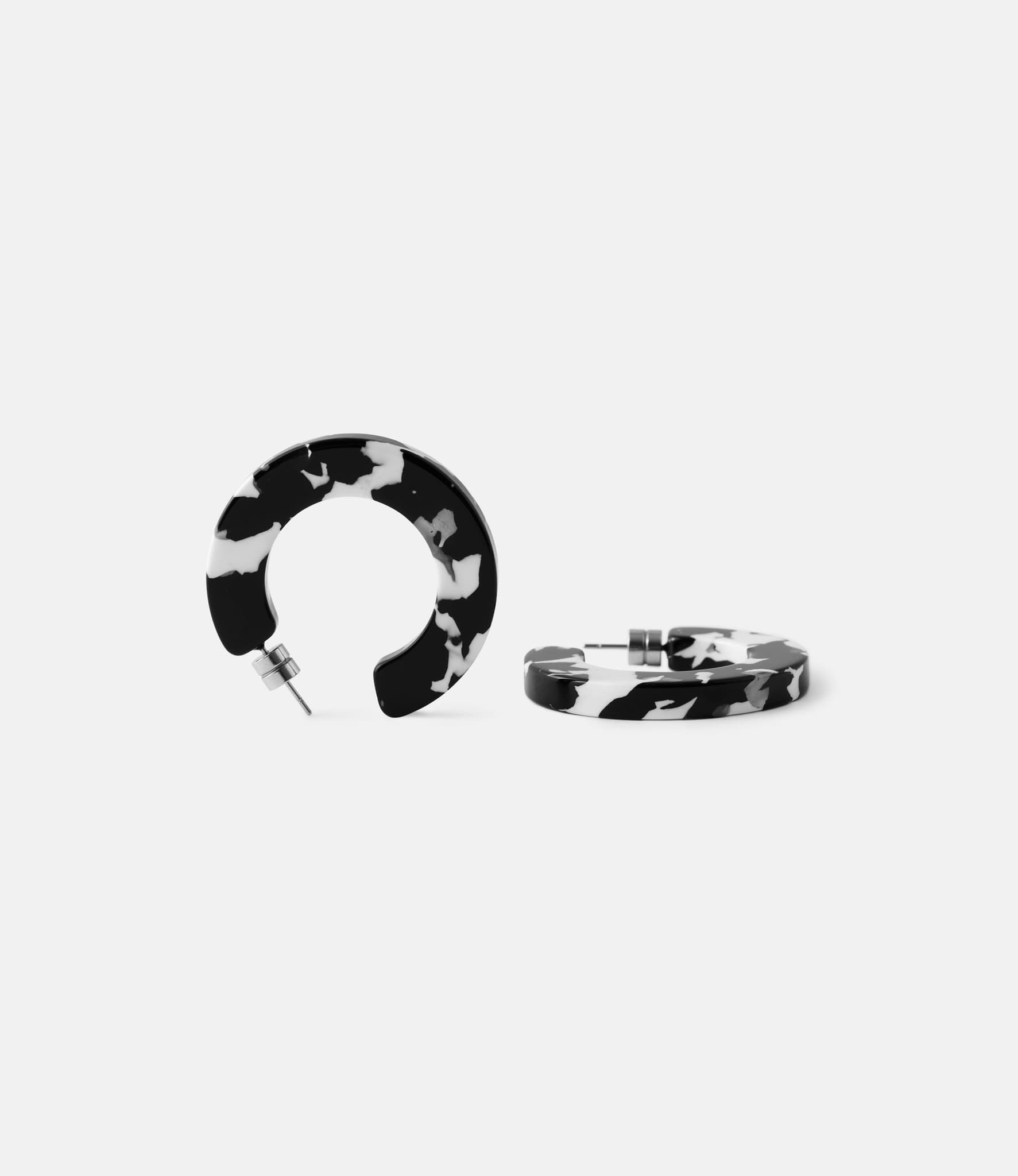 Machete Kate Hoops in Noir — серьги из ацетата