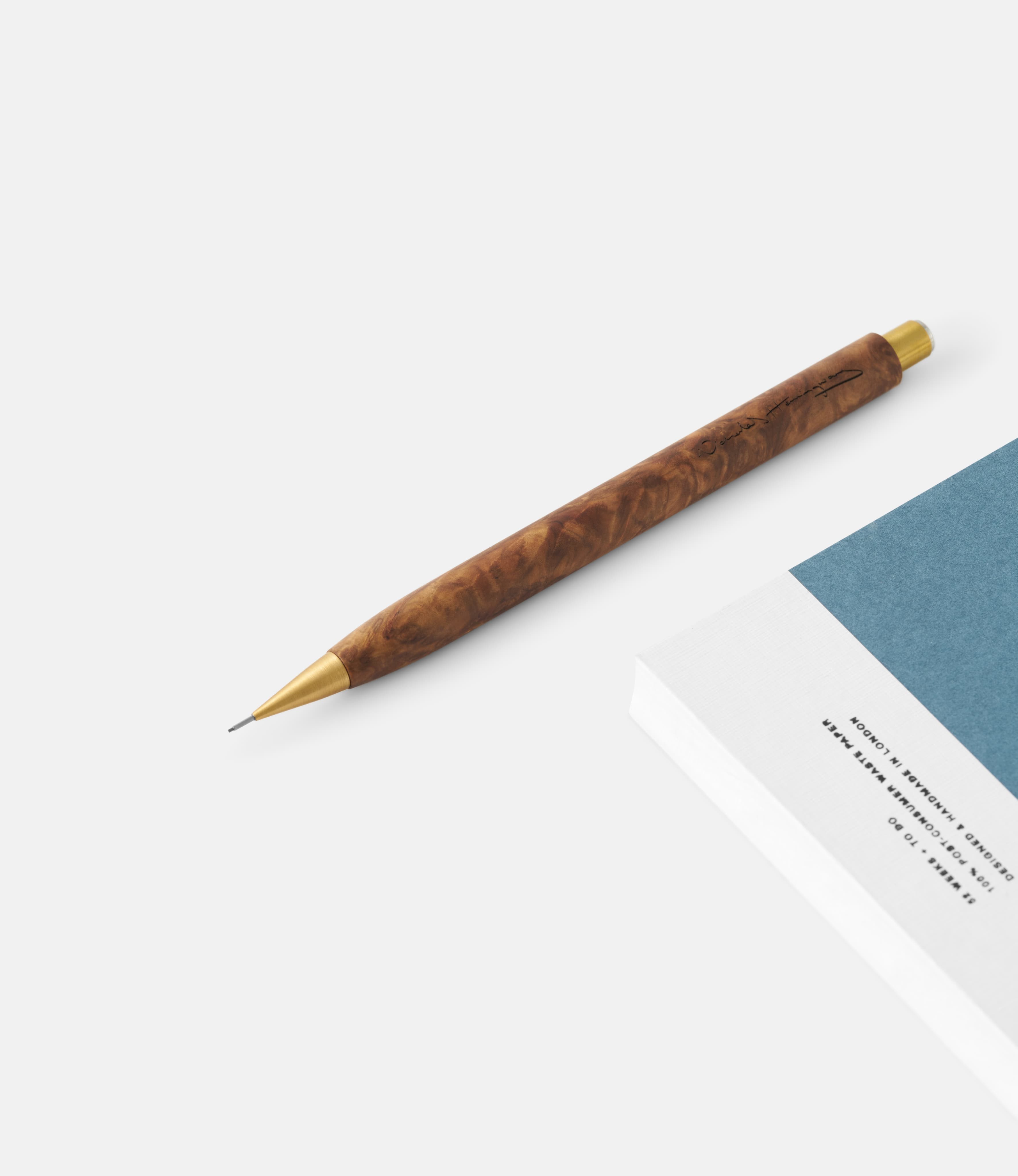 Nicholas Hemingway Camphor Burl Mechanical pencil — механический карандаш из камфорного капа