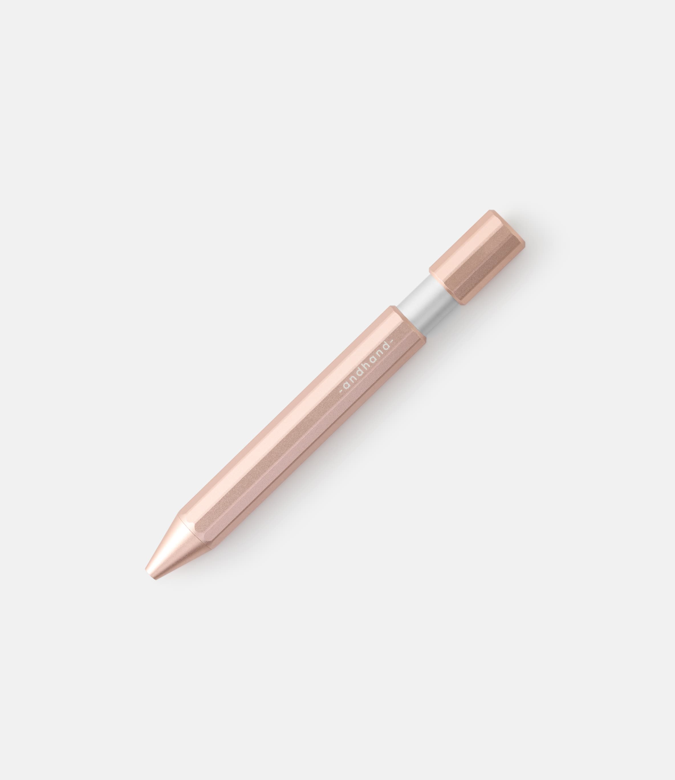 Andhand Aspect Retractable Pen Blush Pink — ручка-роллер из алюминия